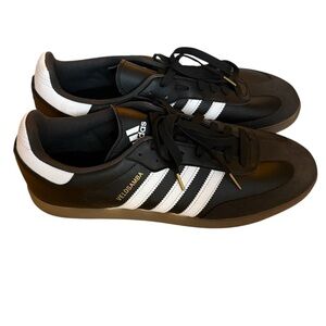 Bicycle shoes Adidas Men's Black and White Velosamba Sneakers for cycling